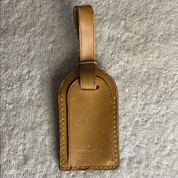 Vintage Louis Vuitton Luggage Tag in Vachetta Leather (07J) - Picture 1 of 5